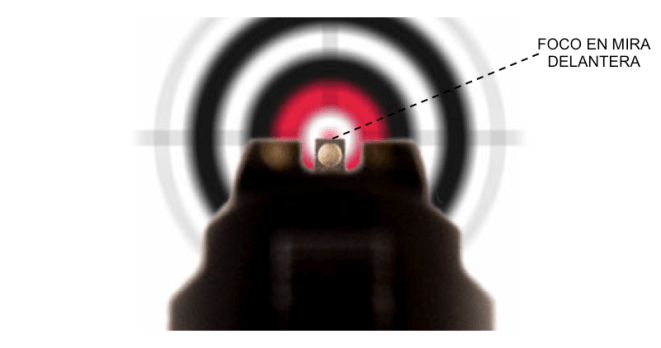 Foco en la Mira Delantera